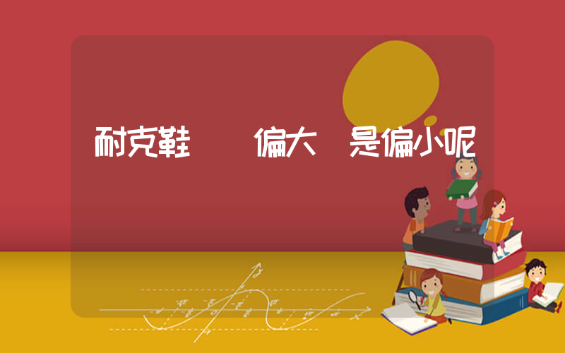 耐克鞋碼數偏大還是偏小呢插圖
