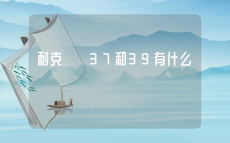 耐克飛馬37和39有什么區別插圖
