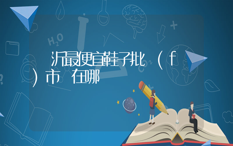 臨沂最便宜鞋子批發(fā)市場在哪插圖