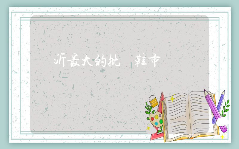臨沂最大的批發鞋市場插圖