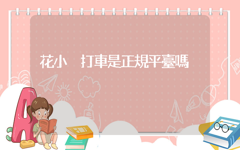 花小豬打車是正規平臺嗎插圖