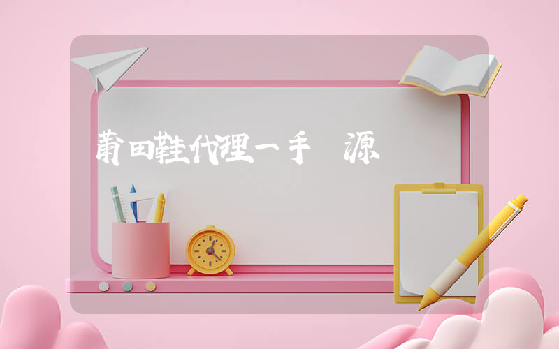 莆田鞋代理一手貨源插圖