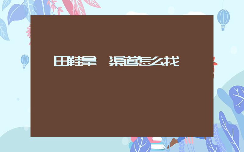 莆田鞋拿貨渠道怎么找插圖