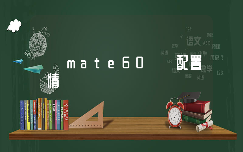 華為mate60參數配置詳情插圖