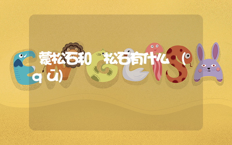 蒙松石和綠松石有什么區(qū)別插圖
