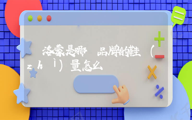 薩洛蒙是哪國品牌的鞋質(zhì)量怎么樣插圖