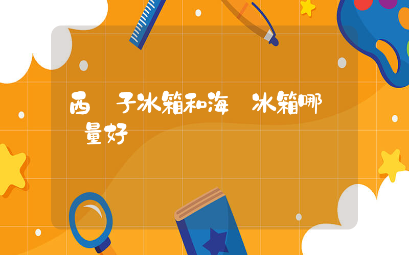 西門子冰箱和海爾冰箱哪個質量好插圖