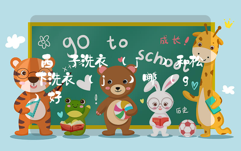 西門子洗衣機(jī)和松下洗衣機(jī)哪個(gè)好插圖