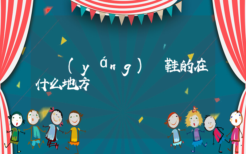 貴陽(yáng)賣鞋的在什么地方插圖