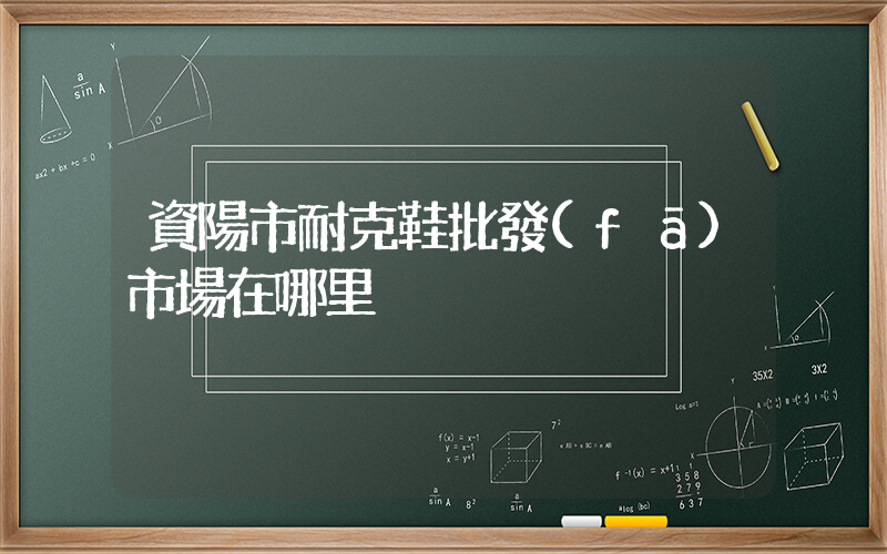 資陽市耐克鞋批發(fā)市場在哪里插圖