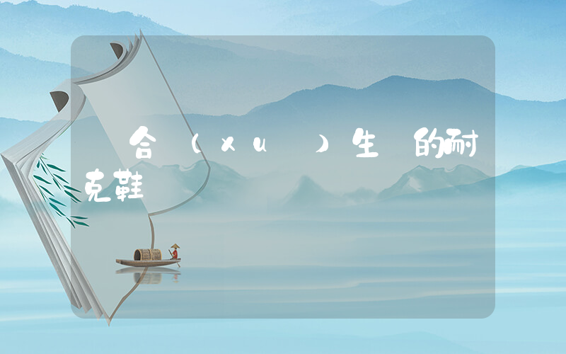 適合學(xué)生黨的耐克鞋插圖