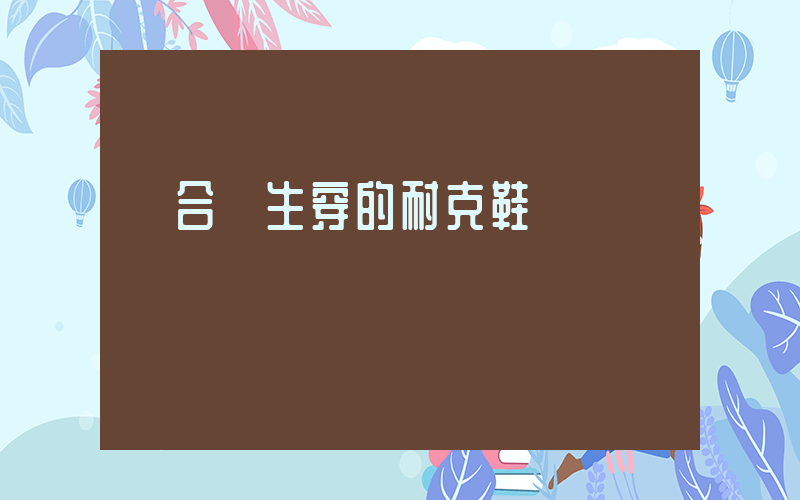 適合學生穿的耐克鞋插圖