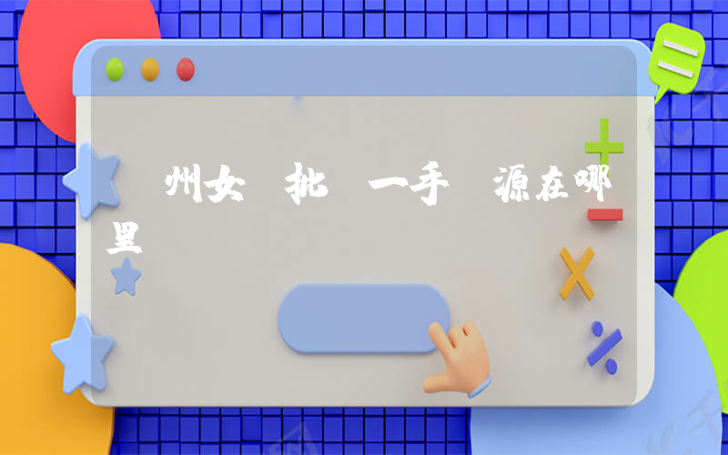 鄭州女裝批發一手貨源在哪里插圖