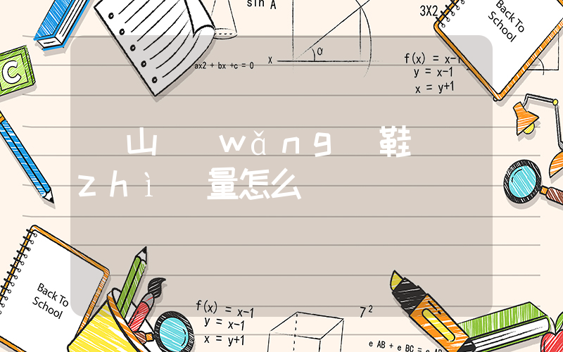 開山網(wǎng)鞋質(zhì)量怎么樣插圖