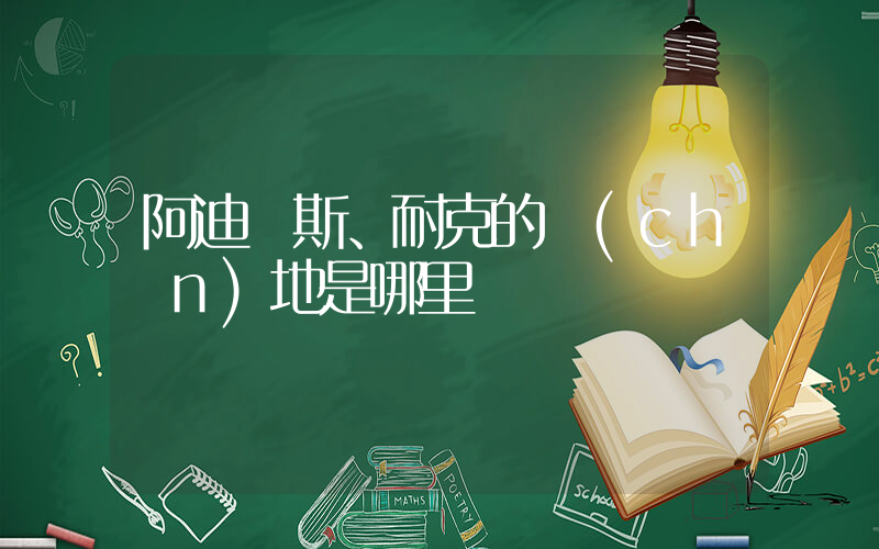 阿迪達斯、耐克的產(chǎn)地是哪里插圖