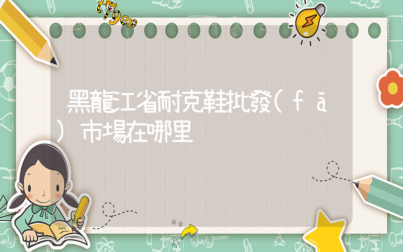 黑龍江省耐克鞋批發(fā)市場在哪里插圖